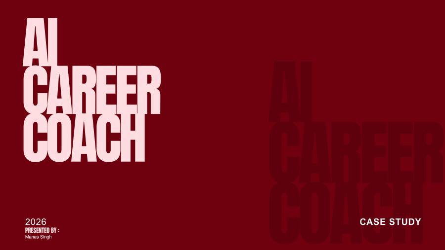 AI Career Coach case study cover page